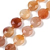 Natural Golden Silk Jade Beads Strands G-C116-A68-01-2