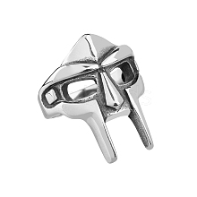 Titanium Steel Gothic Mask Finger Ring for Men Women RJEW-WH0001-12A