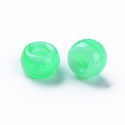 Acrylic European Beads MACR-S375-002B-01-1