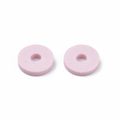 Handmade Polymer Clay Beads Strands CLAY-R089-6mm-049-1