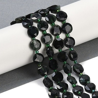 Natural Black Jade Beads Strands G-C116-A54-01-1
