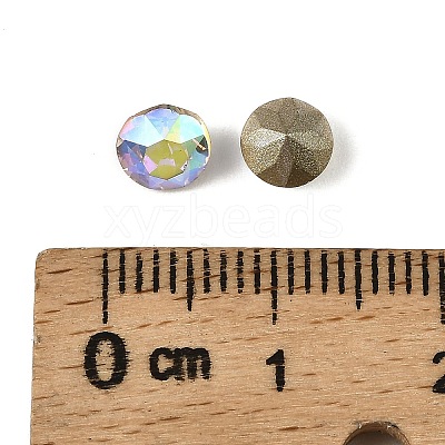 Glass Rhinestone Cabochons GLAA-A018-6mm-001AB-1