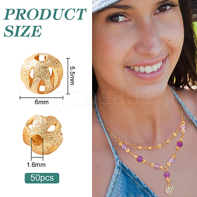 Brass Beads KK-BC0009-96-1