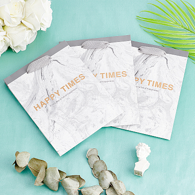 10Pcs Marble Pattern Paper Gift Bags ABAG-NB0001-48-1