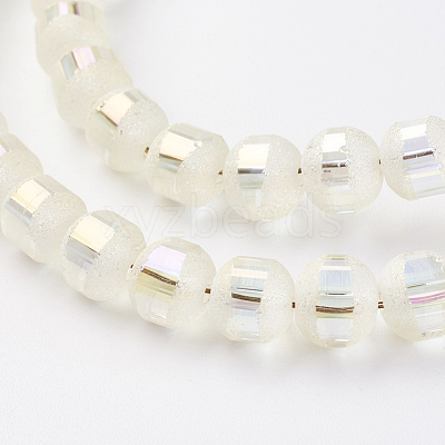 Electroplate Glass Bead Strands X-EGLA-S131-6mm-A01-1