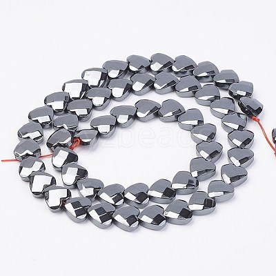 Non-magnetic Synthetic Hematite Beads Strands G-F396-23-8x3mm-1