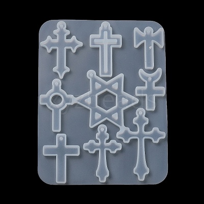 Star of David & Cross Pendant DIY Silicone Molds X1-SIMO-C012-05-1