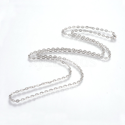 Iron Cable Chains Necklace Making X-MAK-R013-45cm-P-1