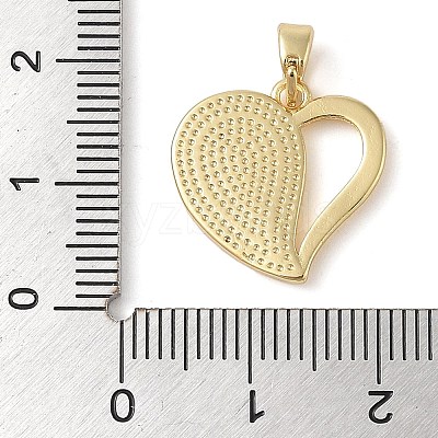 Brass Pave Shell Pendants KK-I712-01G-1
