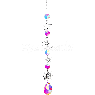 1Pc Iron Big Pendant Decorations DJEW-CN0001-37B-1