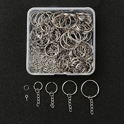 300Pcs 6 Style Keychain Clasps Set IFIN-YW0001-22-1