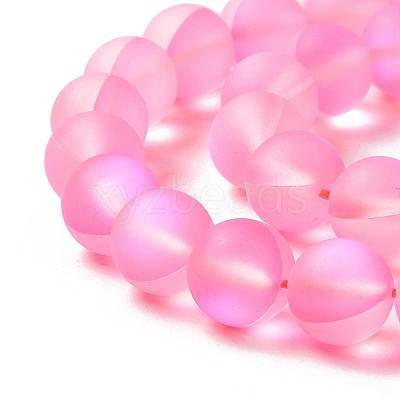 Synthetic Moonstone Beads Strands G-E573-01C-25-1