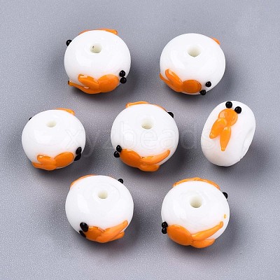 Handmade Bumpy Lampwork Beads LAMP-S194-004E-1