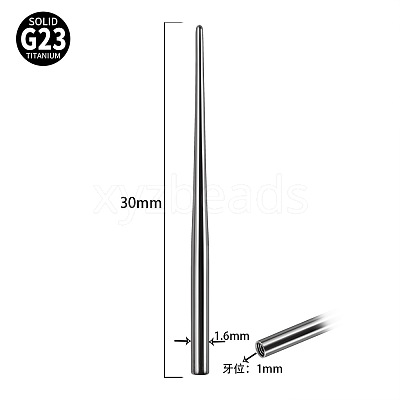 G23 Titanium Piercing Taper Insertion Pins WGC7943-09-1