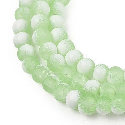 Frosted Crackle Glass Beads X1-GLAA-U001-4mm-M09-1