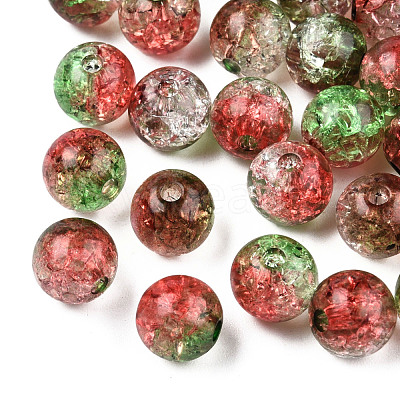 Transparent Crackle Acrylic Beads CACR-N002-13A-1