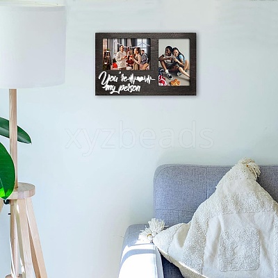MDF Double Photo Frames AJEW-WH0424-006-1