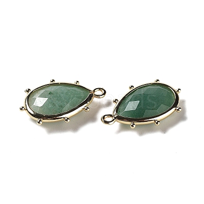 Natural Green Aventurine Pendants G-B009-02G-Q-1