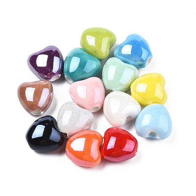 Glazed Porcelain Beads PORC-T007-21-1