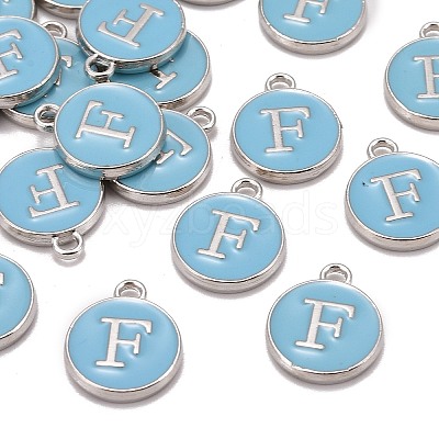 Platinum Plated Alloy Enamel Charms LS-ENAM-S118-04F-P-1