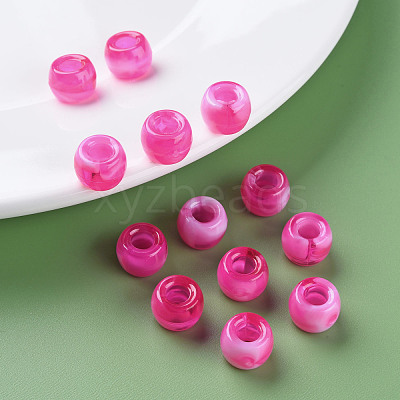 Acrylic European Beads MACR-S375-002A-07-1