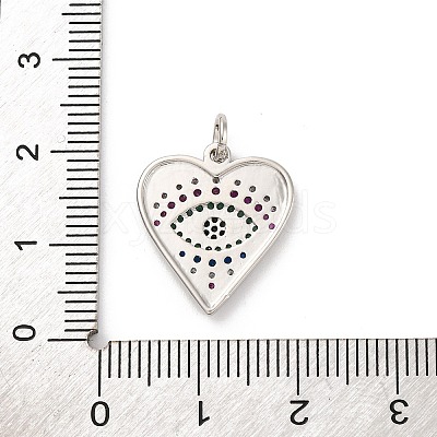 Brass Micro Pave Cubic Zirconia Pendants KK-U033-07P-02-1