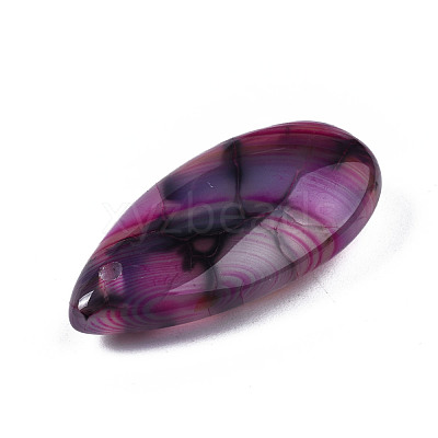 Natural Dragon Veins Agate Pendants G-N0325-13-1