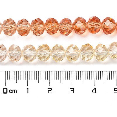 Transparent Painted Glass Beads Strands LS-DGLA-A034-T6mm-A20-1