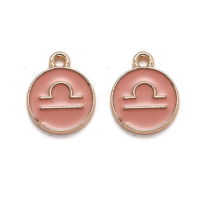 Alloy Enamel Pendants ENAM-S124-01B-11K-1