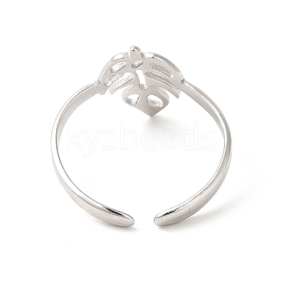 Non-Tarnish 304 Stainless Steel Cuff Rings LS-RJEW-E063-34P-1