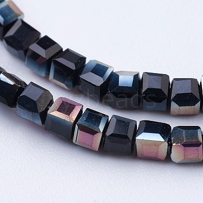 Electroplate Glass Beads Strands LS-EGLA-F121-HP-A03-1