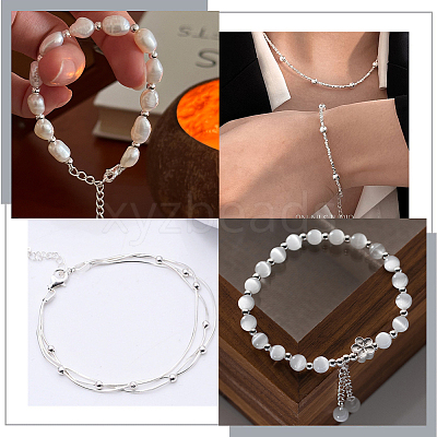 Round 925 Sterling Silver Beads STER-BBC0005-39D-1