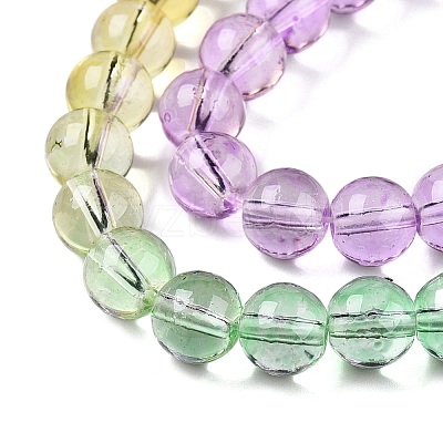 Baking Paint Transparent Glass Beads X-DGLA-M001-8mm-02-1