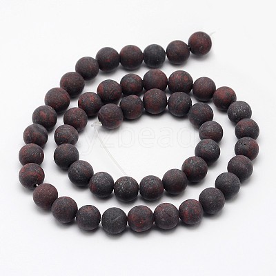 Natural Brecciated Jasper Beads Strands G-D690-10mm-1