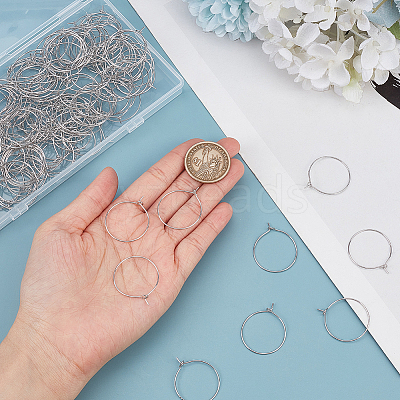 200Pcs Brass Wine Glass Charm Rings KK-SP0001-31B-P-1