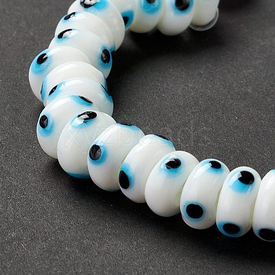 Handmade Evil Eye Lampwork Beads LAMP-F021-01H-1