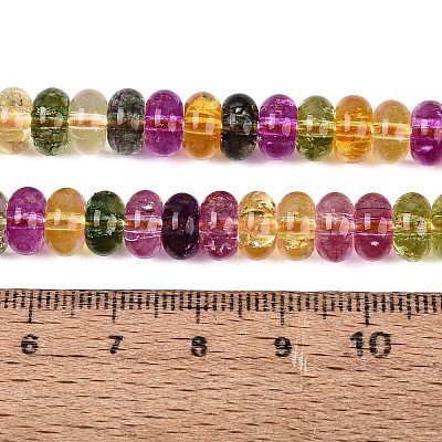 Crackle Transparent Glass Beads Strands GLAA-N074-02A-03-1