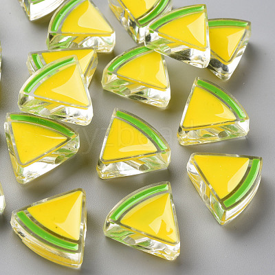 Transparent Enamel Acrylic Beads TACR-S155-001H-1