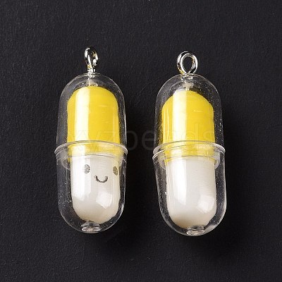 Translucent Plastic Pendants KY-L006-29B-1