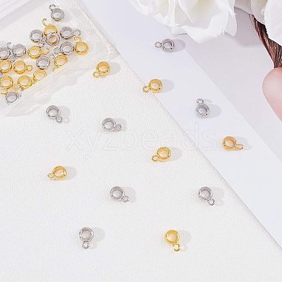 Brass Tube Bails KK-FH0001-06-1