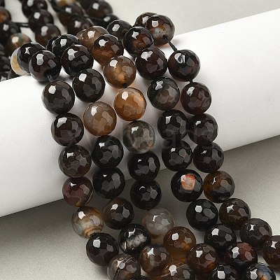 Natural Agate Beads Strands X-G-M437-C01-01Y-1