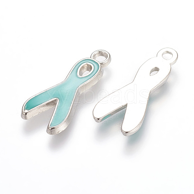 Alloy Enamel Pendants EA546Y-4-1