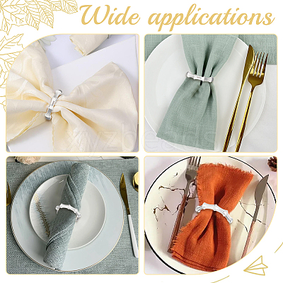 6Pcs Alloy Napkin Rings AJEW-CP0009-05S-1
