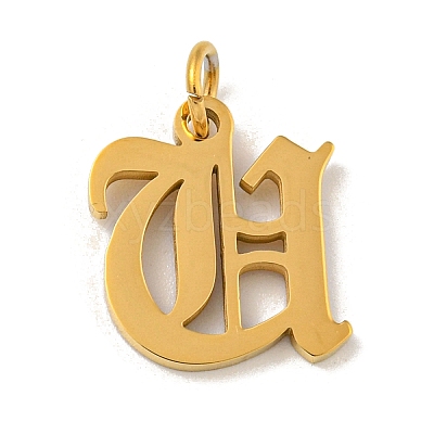 Ion Plating(IP) 304 Stainless Steel Charms STAS-I010-01G-U-1