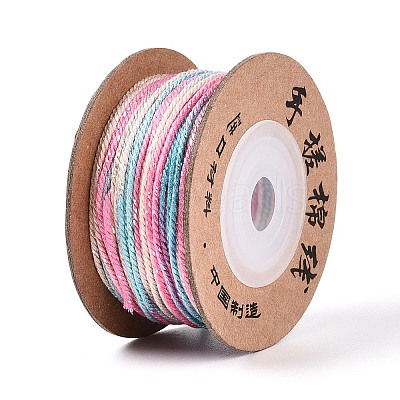 30M Segment Dyed Macrame Cotton Cord OCOR-T018-01G-1