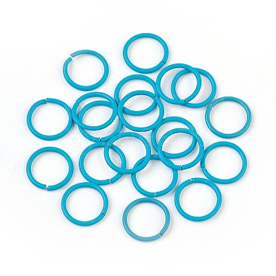 Spray Painted Iron Open Jump Rings LS-IFIN-F149-B02-1