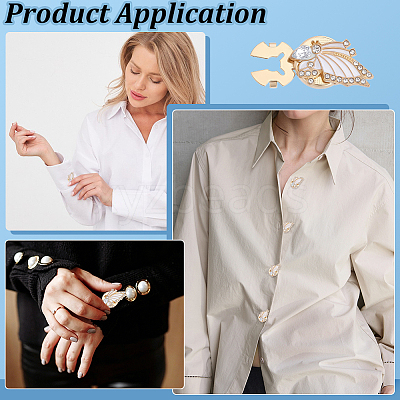 Alloy Rhinestone Cufflinks FIND-WH0111-882B-1