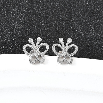 304 Stainless Steel Stud Earrings EJEW-H161-01P-C-1