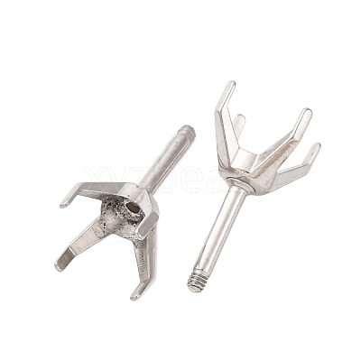 304 Stainless Steel Stud Earring Findings STAS-B091-02C-07P-1