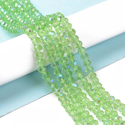 Electroplate Glass Beads Strands EGLA-A034-T3mm-L17-1